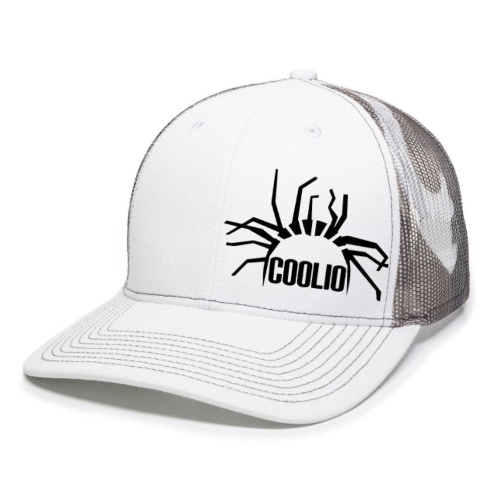 COOLIO Rap Legend Rapper Face Hair Silhouette Premium Unisex Snapback Hat